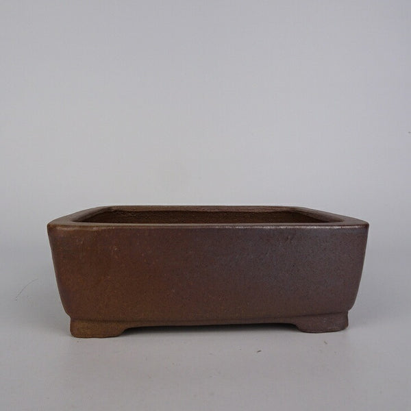 盆栽鉢 常滑 柴勝 小型 長辺 約12.5cm 長方鉢 泥鉢  新品 v1198436931