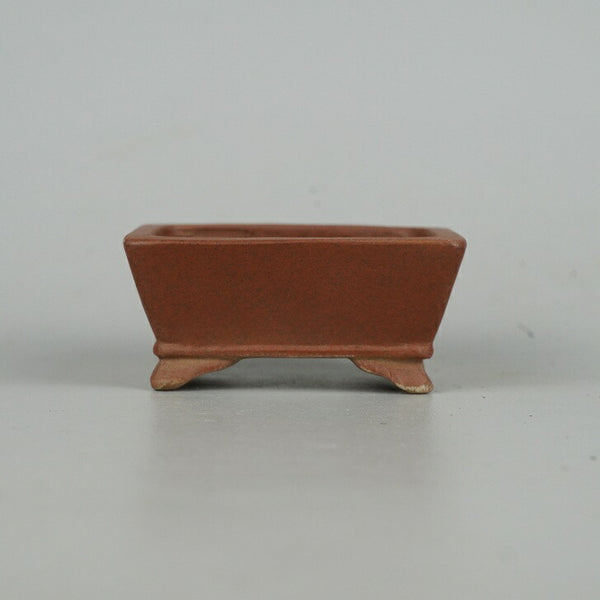 盆栽鉢 常滑 柴勝 小鉢 長辺 約 6.8cm 長方鉢 下帯  新品 q1198418206