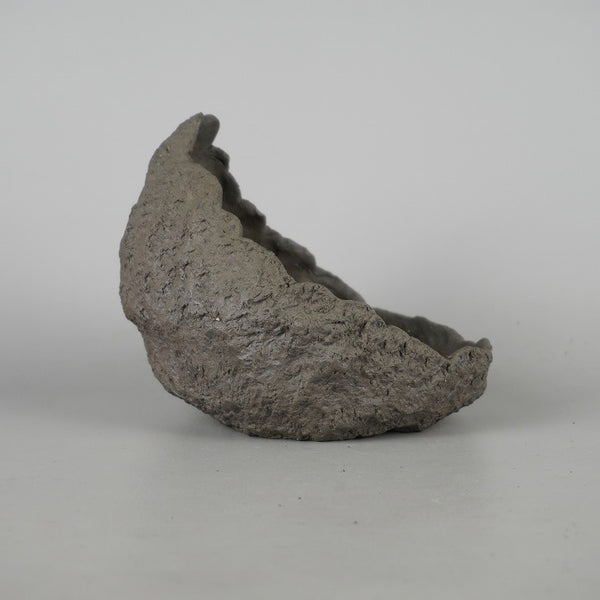 盆栽鉢 光 小型 長辺 約 15cm クラマ風鉢 泥物  新品 s1198412282