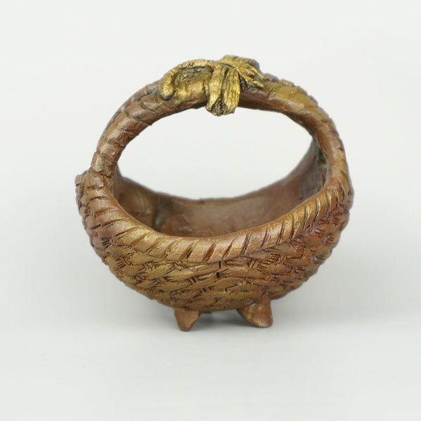 盆栽鉢 嵐山 谷嵐山 小鉢 長辺 約8cm 籠型鉢 浮彫トンボ 観賞用  新品 u1198427825