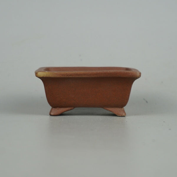 盆栽鉢 常滑 柴勝 小鉢 長辺 約 7cm 長方鉢  新品 t1198407479