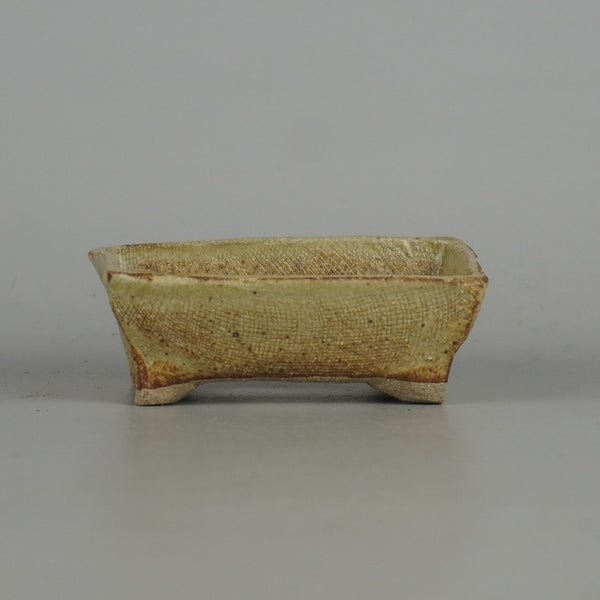 盆栽鉢 ゆうき祥石 小鉢 長辺 約 7.7cm 長方鉢 釉薬 w1198406393