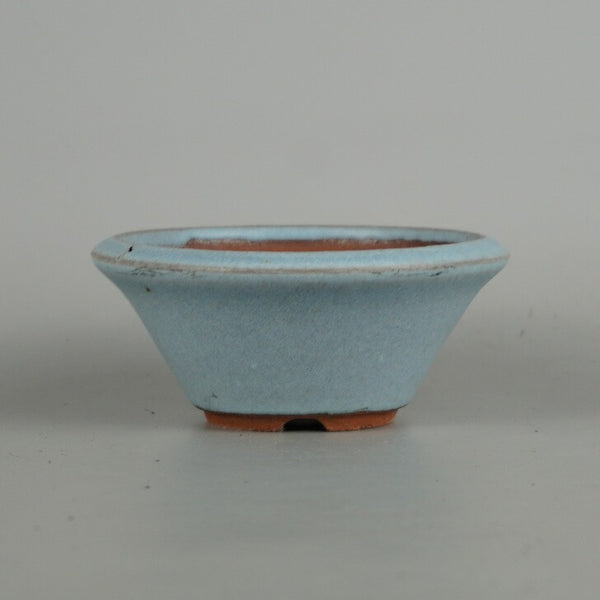 盆栽鉢 常滑 燿山窯 英明 小型 長辺 約 10cm 丸鉢 釉薬  新品 n1198412611