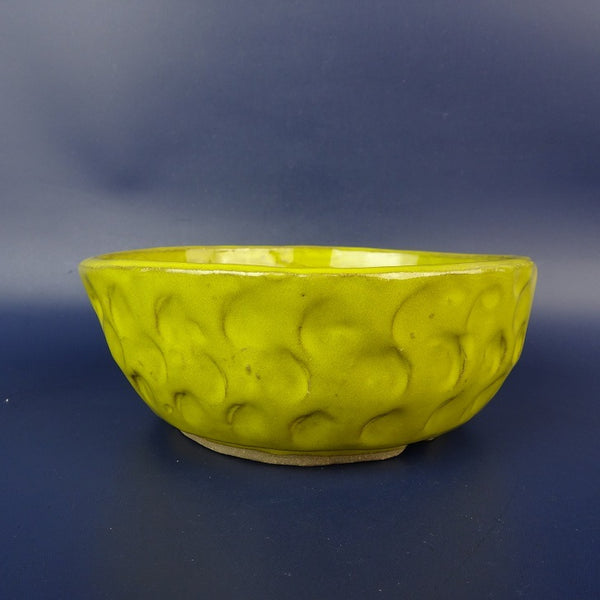 盆栽鉢 落款なし 小型 長辺 約13.1cm 丸鉢 釉薬  新品 t1198406235