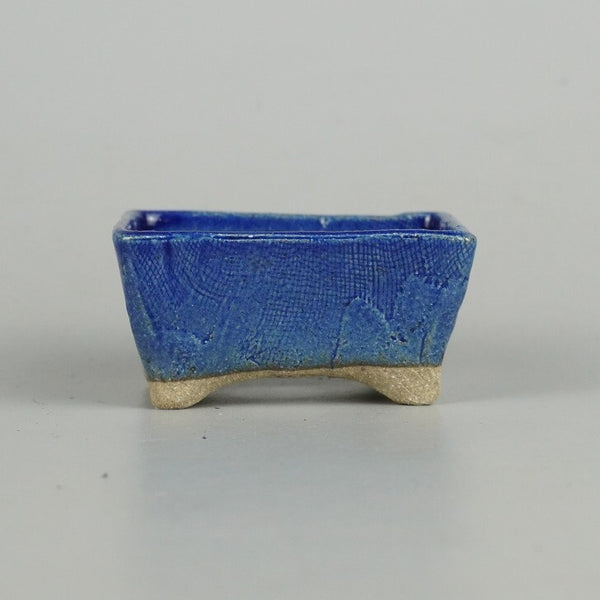 盆栽鉢 ゆうき祥石 小鉢 約6.3cm 長方鉢 釉薬  新品 h1198430002