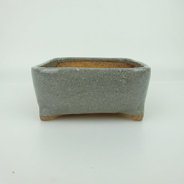 盆栽鉢 ゆうき祥石 小型 長辺 約 12cm 正方鉢 釉薬  新品 f1198414904