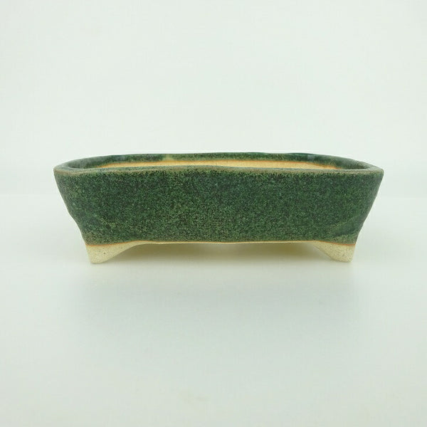 盆栽鉢 ゆうき祥石 小型 長辺 約 13.7cm 長方鉢 釉薬  新品 x1198411783