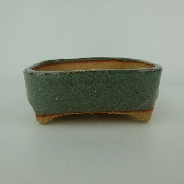 盆栽鉢 ゆうき祥石 小型 長辺 約 12cm 正方鉢 釉薬 観賞用  新品 e1198411887