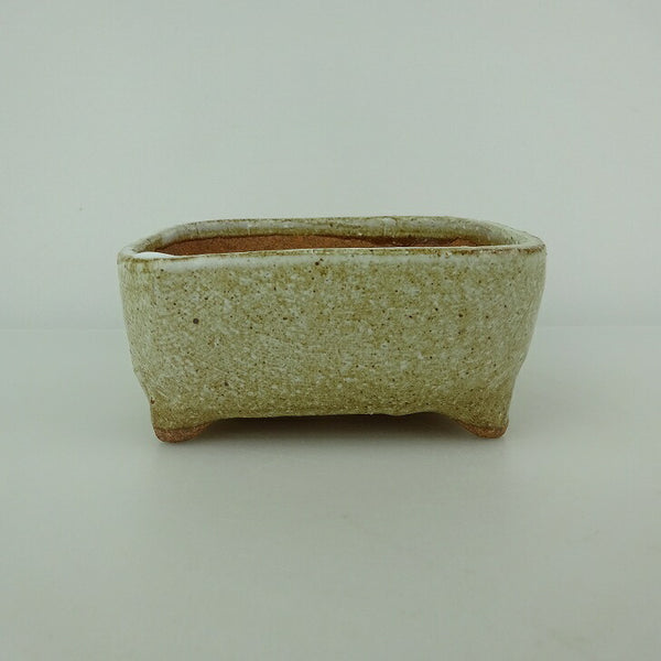 盆栽鉢 ゆうき祥石 小型 長辺 約 12cm 正方鉢 釉薬 観賞用  新品 k1198405149