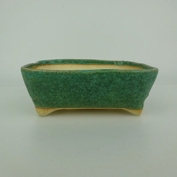 盆栽鉢 ゆうき祥石 小型 長辺 約 16.5cm 長方鉢 釉薬 観賞用  新品 d1198418393
