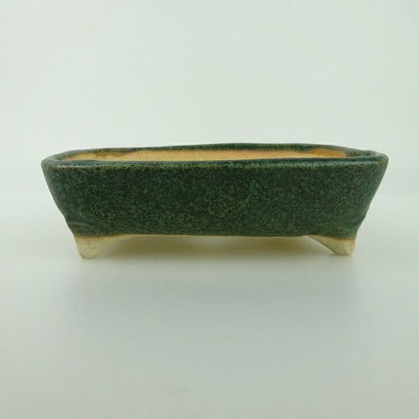 盆栽鉢 ゆうき祥石 小型 長辺 約 13.5cm 長方鉢 釉薬  新品 1198408408