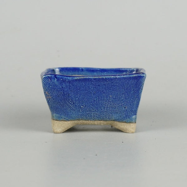 盆栽鉢 ゆうき祥石 小鉢 長辺 約6.7cm 長方鉢 釉薬  新品 h1198422033