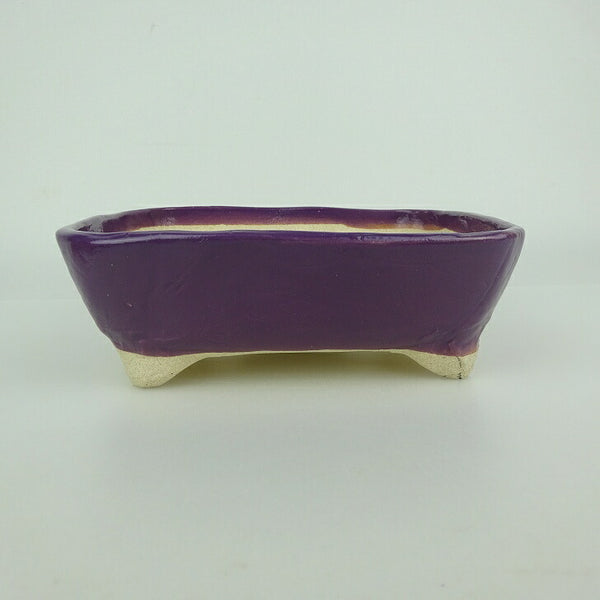 盆栽鉢 ゆうき祥石 小型 長辺 約 16.5cm 長方鉢 釉薬 観賞用  新品 v1198442860