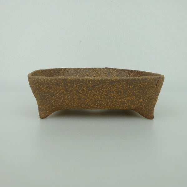 盆栽鉢 ゆうき祥石 小型 長辺 約 13.7cm 長方鉢 観賞用  新品 m1198412208