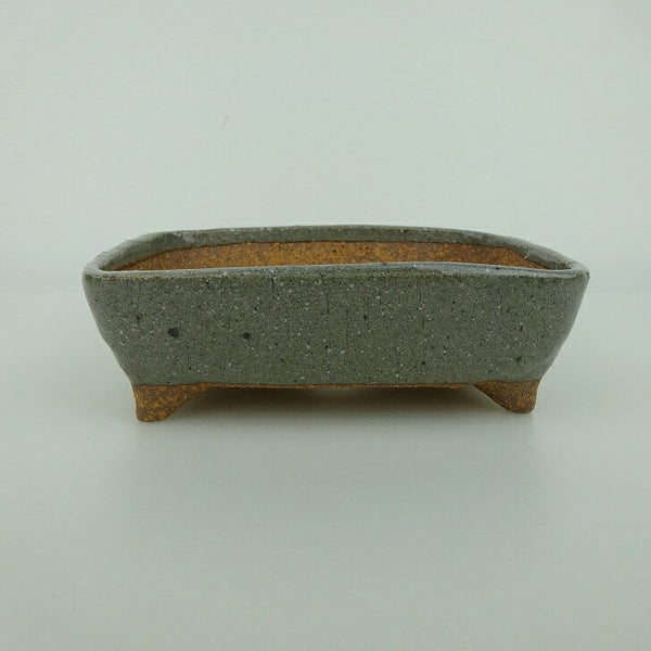 盆栽鉢 ゆうき祥石 小型 長辺 約 13.5cm 長方鉢 釉薬 観賞用  新品 f1198413808