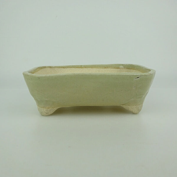 盆栽鉢 ゆうき祥石 小型 長辺 約 16.5cm 長方鉢 釉薬 観賞用  新品 f1198411966