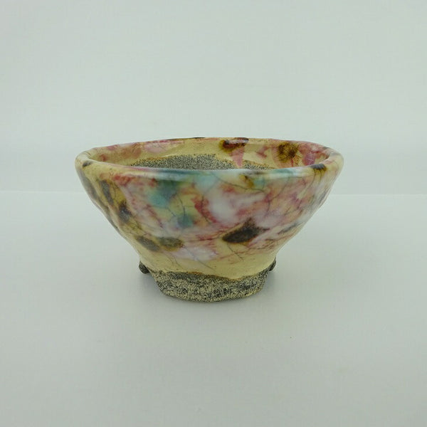 盆栽鉢 大山 大久保 欣三郎 小鉢 長辺 約8.5cm 丸鉢 釉薬  新品 c1198412563