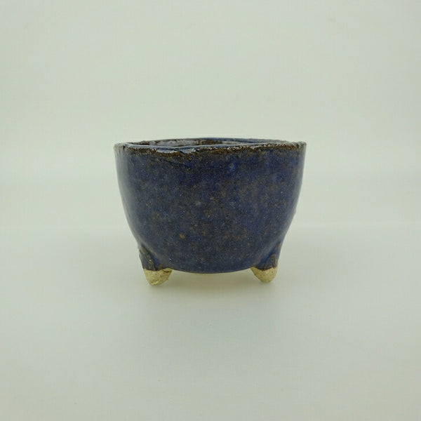 盆栽鉢 信楽焼 小鉢 長辺 約7.4cm 丸鉢 信楽 楽風 鉢 釉薬 観賞用  新品 r1198410560