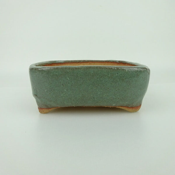 盆栽鉢 ゆうき祥石 小型 長辺 約 12cm 正方鉢 釉薬 観賞用  新品 j1198414219