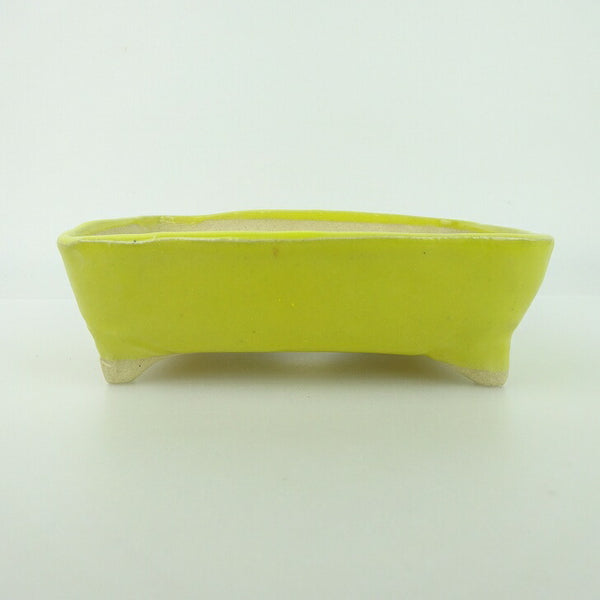 盆栽鉢 ゆうき祥石 小型 長辺 約 13.8cm 長方鉢 釉薬  新品 f1198414805