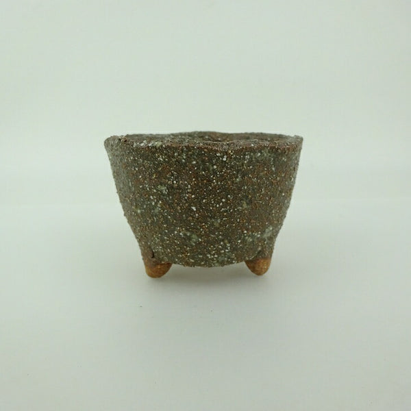 盆栽鉢 信楽焼 小鉢 長辺 約8.2cm 丸鉢 信楽 楽風 鉢 釉薬 観賞用  新品 v1198436089