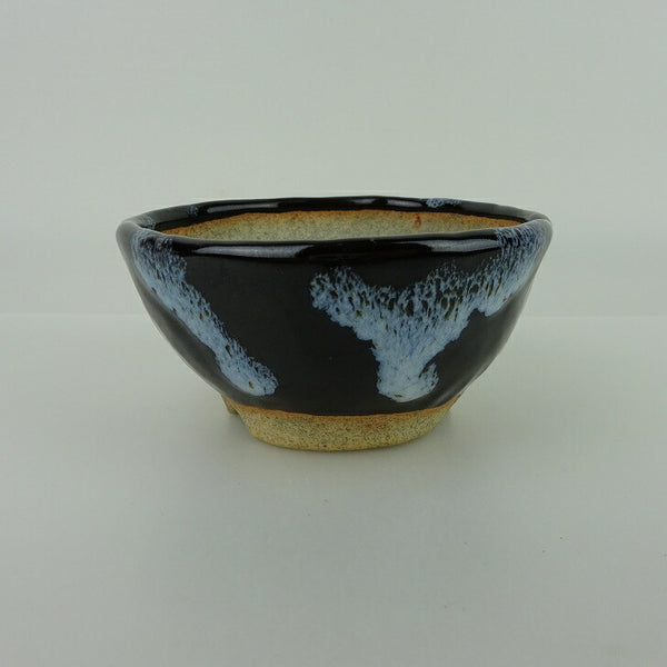 盆栽鉢 大山 大久保 欣三郎 小鉢 長辺 約9.5cm 丸鉢 釉薬 観賞用  新品 q1198414219