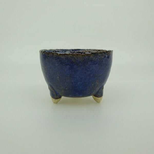 盆栽鉢 信楽焼 小鉢 長辺 約7.2cm 丸鉢 信楽 楽風 鉢 釉薬 観賞用  新品 l1198409125