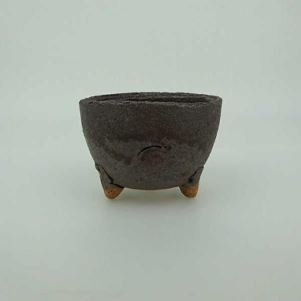 盆栽鉢 信楽焼 小鉢 長辺 約7.7cm 丸鉢 信楽 楽風 鉢 釉薬 観賞用  新品 e1198414267