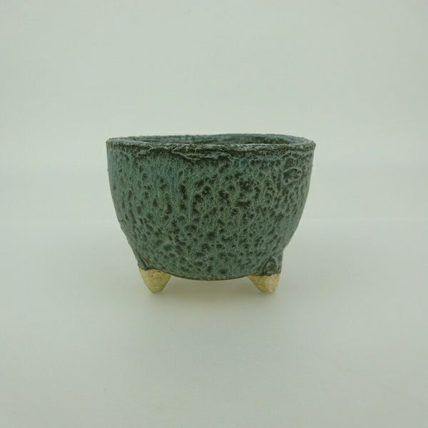 盆栽鉢 信楽焼 小鉢 長辺 約7.8cm 丸鉢 信楽 楽風 鉢 釉薬 観賞用  新品 v1198435440