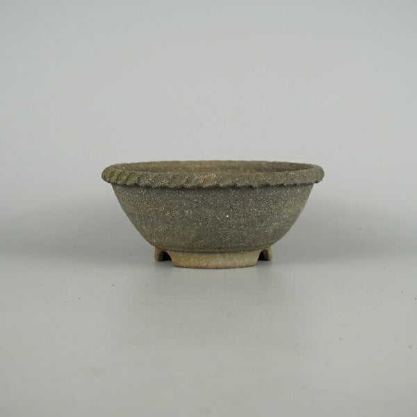 盆栽鉢 文山 越前文山 小型 長辺 約 15.8cm 鯖江園芸 丸鉢 泥物 観賞用  新品 v1198441061