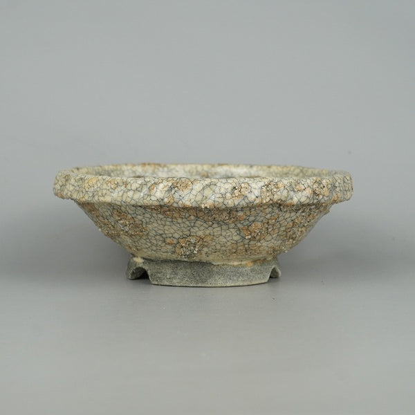 盆栽鉢 大山 小型 長辺 約15.5cm 丸鉢 釉薬  新品 h1198428613