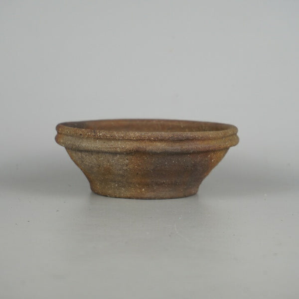 盆栽鉢 文山 越前文山 小型 長辺 約 13.5cm 鯖江園芸 丸鉢 泥物  新品 r1198410606