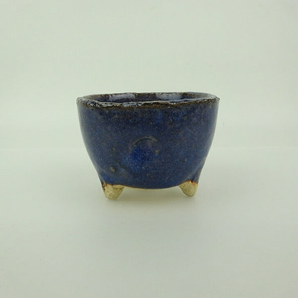 盆栽鉢 信楽焼 小鉢 長辺 約7.8cm 丸鉢 信楽 楽風 鉢 釉薬 観賞用  新品 o1198426164