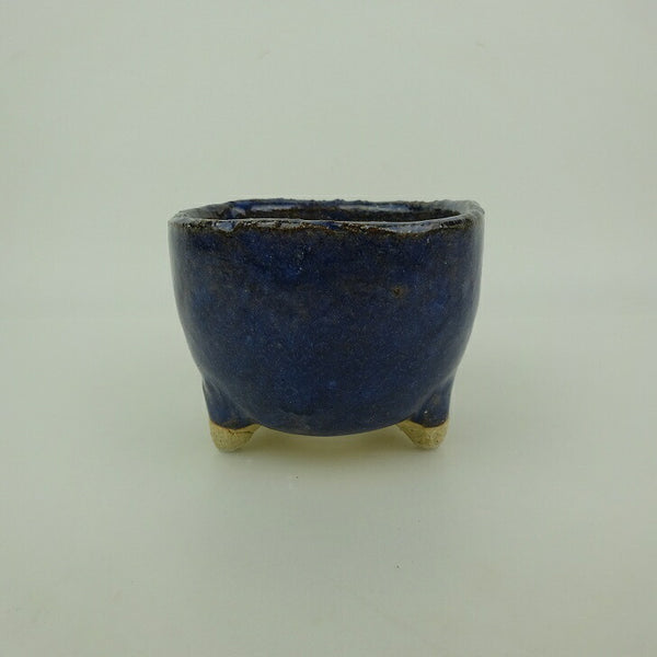 盆栽鉢 信楽焼 小型 長辺 約10.9cm 丸鉢 信楽 楽風 鉢 釉薬 観賞用  新品 e1198415911