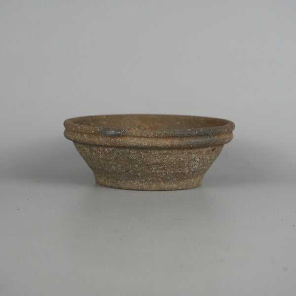 盆栽鉢 文山 越前文山 小型 長辺 約 13.8cm 鯖江園芸 丸鉢 上帯 泥物 t1198410517