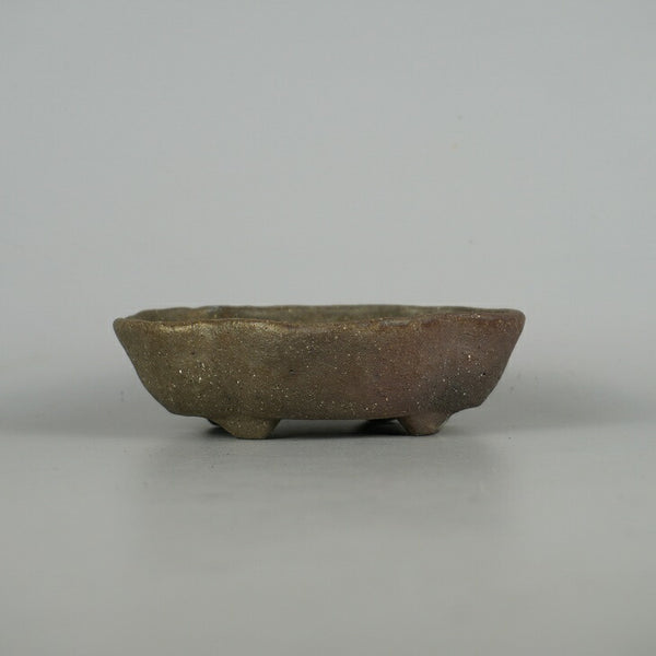 盆栽鉢 文山 越前文山 小型 長辺 約 14cm 鯖江園芸 木瓜鉢 泥物  新品 w1198406793