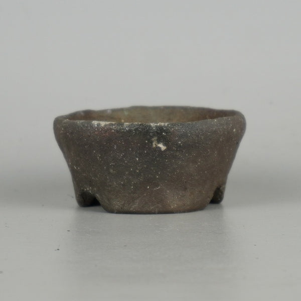 盆栽鉢 文山 越前文山 小鉢 長辺 約 7cm 鯖江園芸 丸鉢 泥物 観賞用 j1198413431