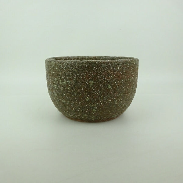 盆栽鉢 信楽焼 K 小型 長辺 約14.7cm 丸鉢 信楽 楽風 鉢 釉薬 観賞用  新品 t1198413107