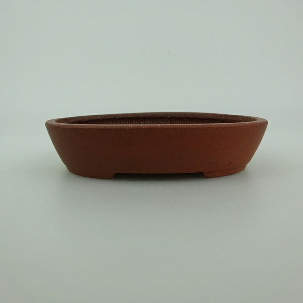 盆栽鉢 青香 小鉢 長辺 約9.8cm 楕円鉢 泥物 m1198410962