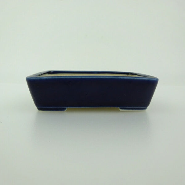 盆栽鉢 青香 小鉢 長辺 約9.3cm 長方鉢 釉薬 u1198426930