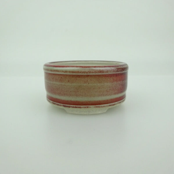 盆栽鉢 青香 小鉢 長辺 約5.9cm 丸鉢 上下帯 釉薬  新品 u1198430656