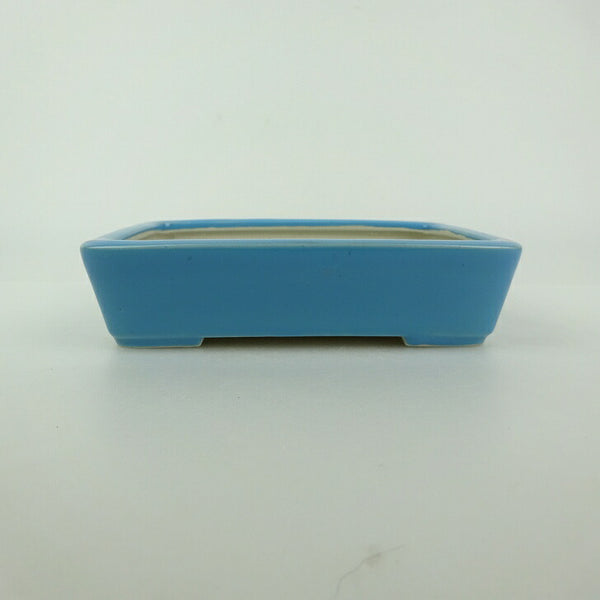 盆栽鉢 青香 小型 長辺 約12cm 長方鉢 釉薬 t1198407879