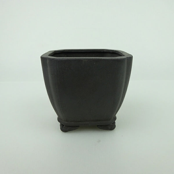 盆栽鉢 青香 小鉢 長辺 約6.5cm 正方鉢 隅入 雲足 下帯 泥物 l1198407833