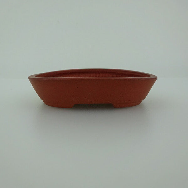 盆栽鉢 青香 小鉢 長辺 約8.3cm 楕円鉢 泥物 g1198413293