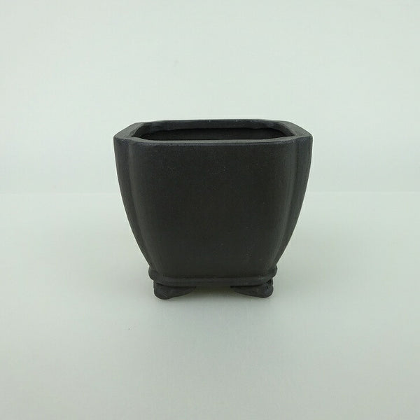 盆栽鉢 青香 小鉢 長辺 約6.5cm 正方鉢 隅入 雲足 下帯 泥物 g1198413544