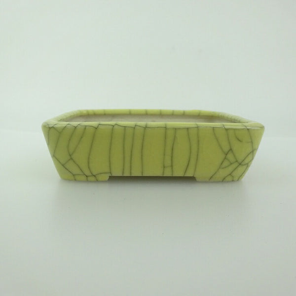 盆栽鉢 青香 小鉢 長辺 約9.5cm 長方鉢 貫入 釉薬 c1198410961