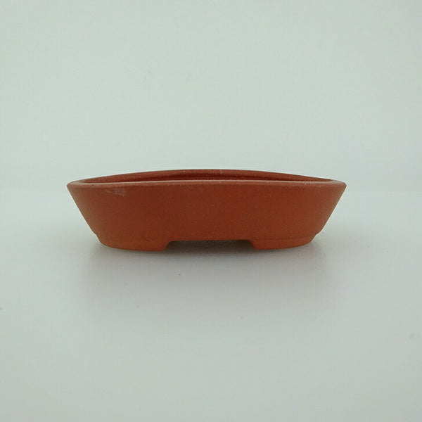 盆栽鉢 青香 小鉢 長辺 約8.5cm 楕円鉢 泥物 e1198410898