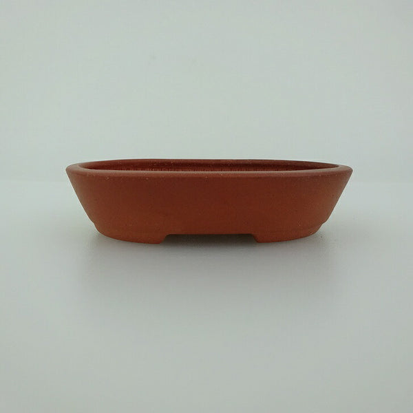 盆栽鉢 青香 小鉢 長辺 約8.4cm 楕円鉢 泥物 h1198421742