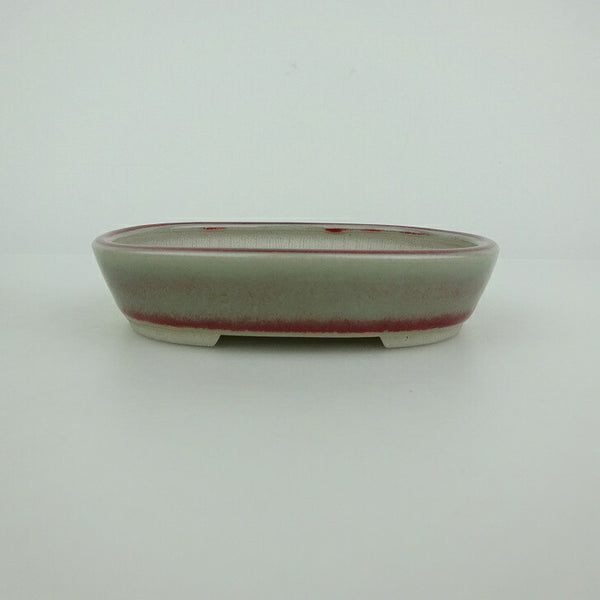 盆栽鉢 青香 小鉢 長辺 約9cm 楕円鉢 釉薬 d1198423080