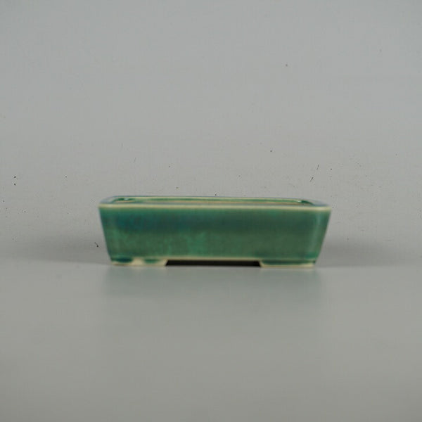 盆栽鉢 青香 小鉢 長辺 約9.4cm 長方鉢 釉薬 d1198425313
